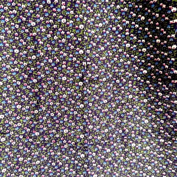 Vintage Microfloral Cottagecore Long Cotton Sleeping Gown L - Picture 4 of 7